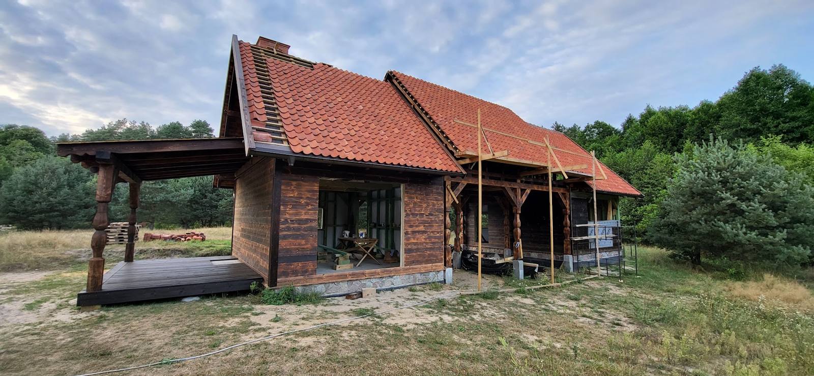 Dom z gankiem w trakcie realizacji — Zgiep Projekty